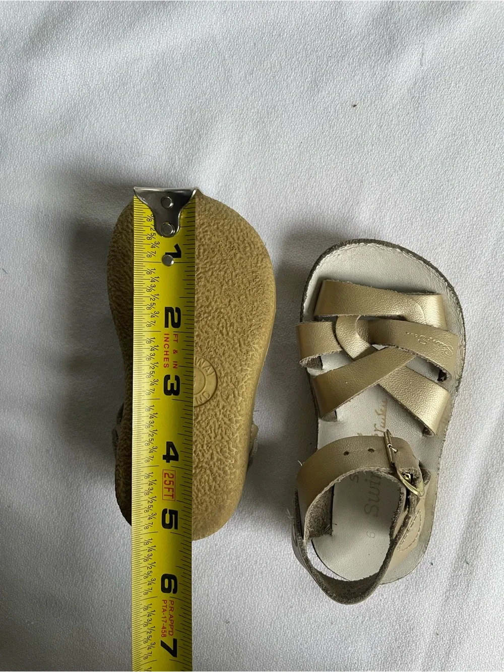 SALTWATER SUN SAN HOY Sandals Gold Metallic Swimmer Fisherman Woven Sparkle